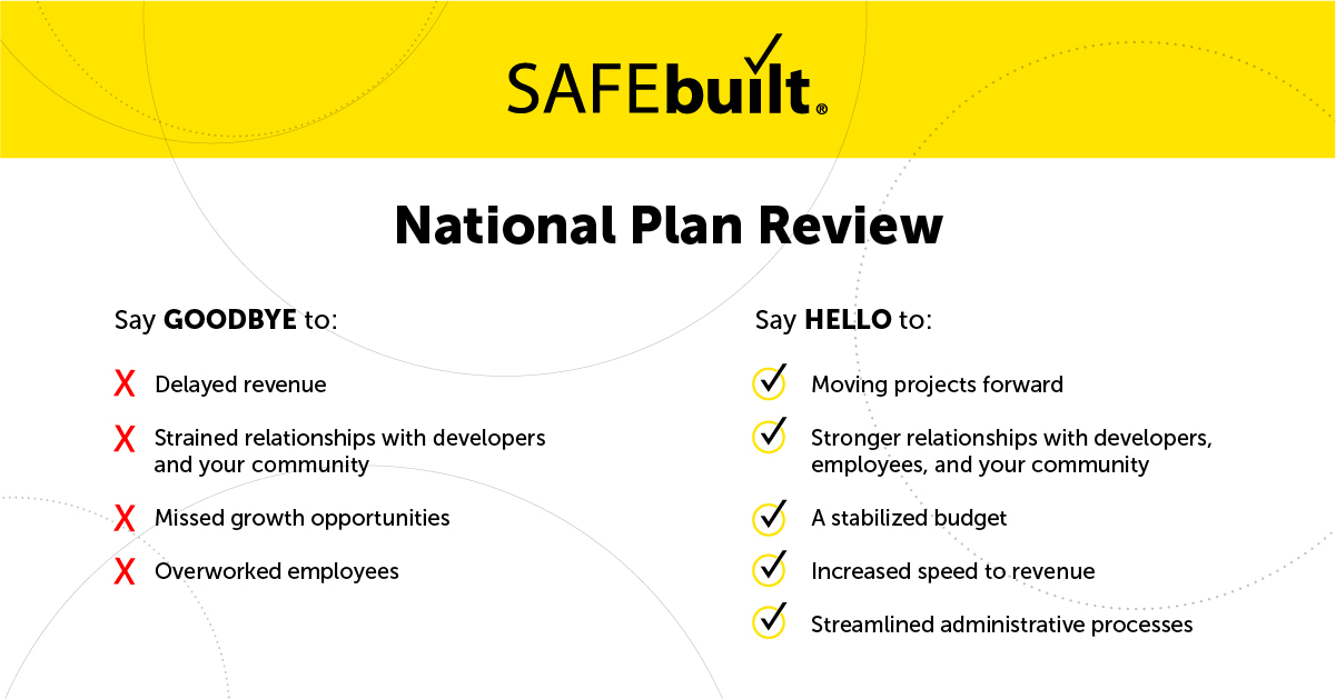 SAFEbuilt National Plan Review benefits table