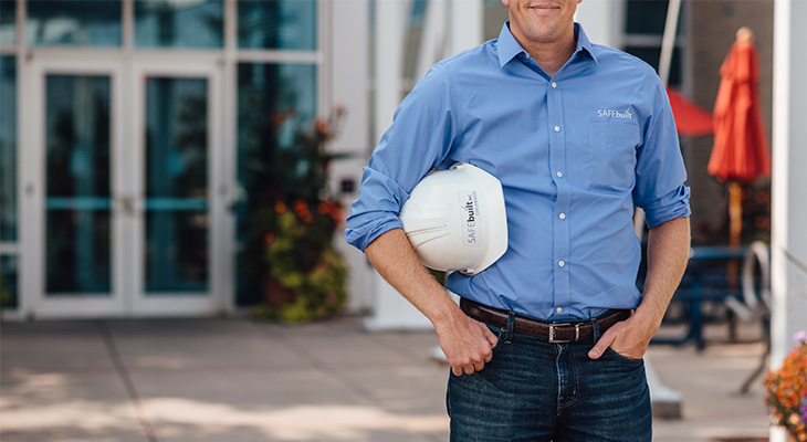 Man holding hardhat